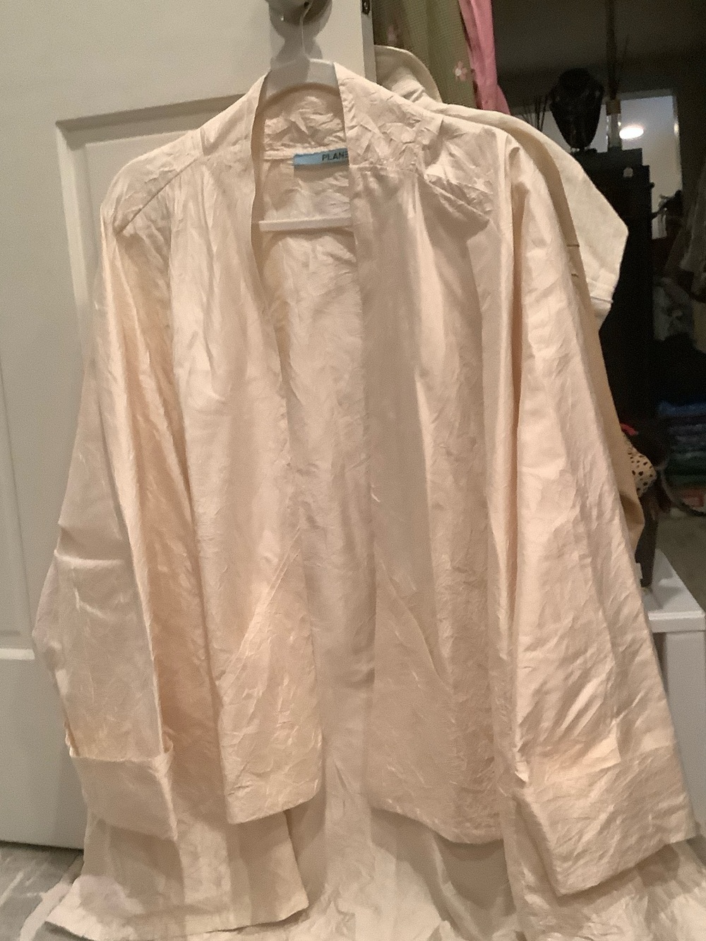 Relaxed Women's Cream Open Blazer by PLANT
